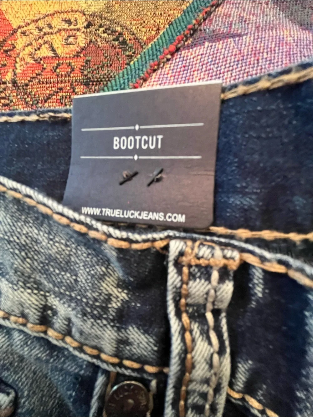 True Luck Men’s Bootcut Jeans — Light Blue Wash NWT